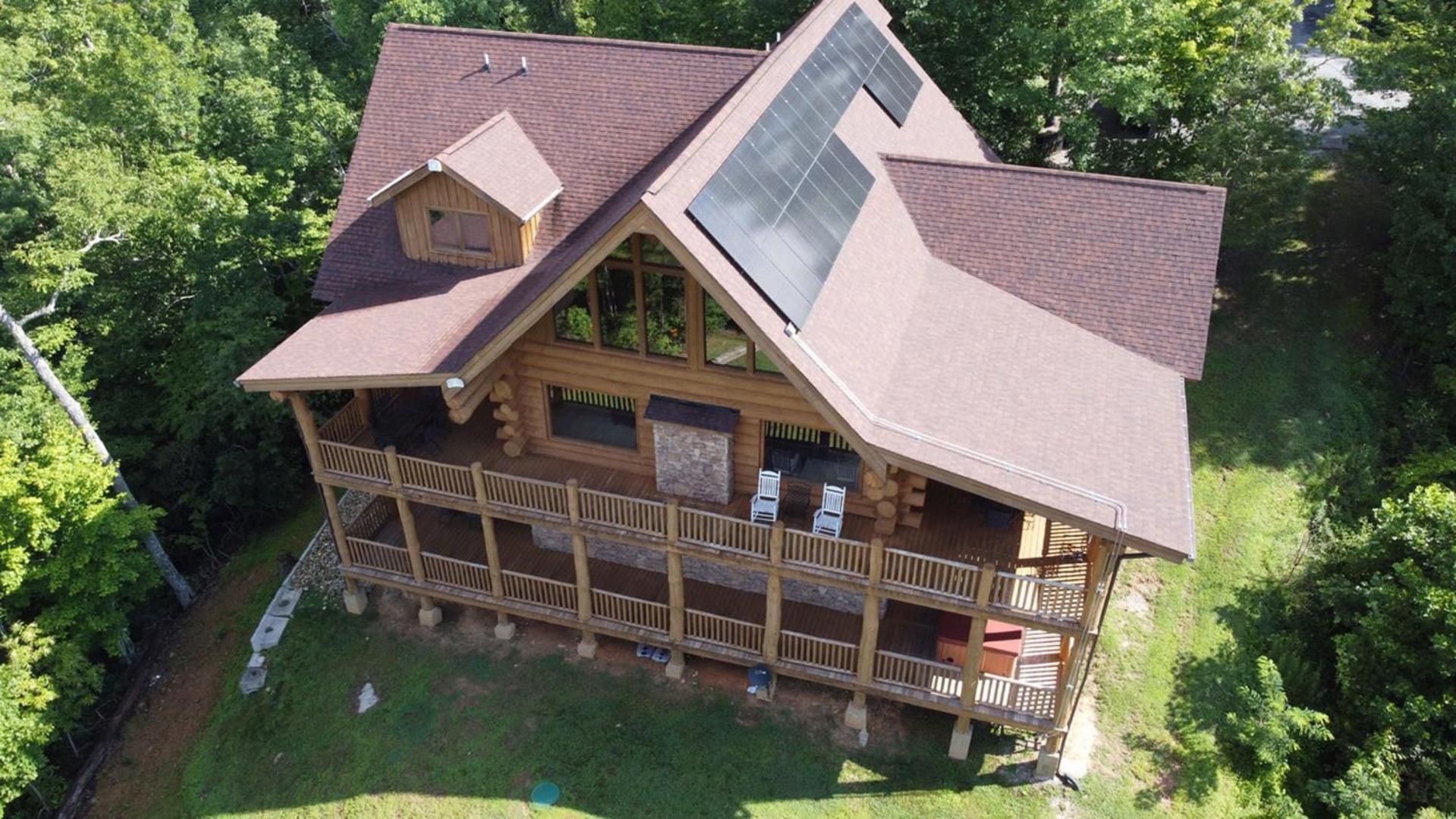 Big Bear Ridge Lodge - Breathtaking Mountain Views And Private Forest Scenes In Amazing Large Log Cabin Gatlinburg Buitenkant foto