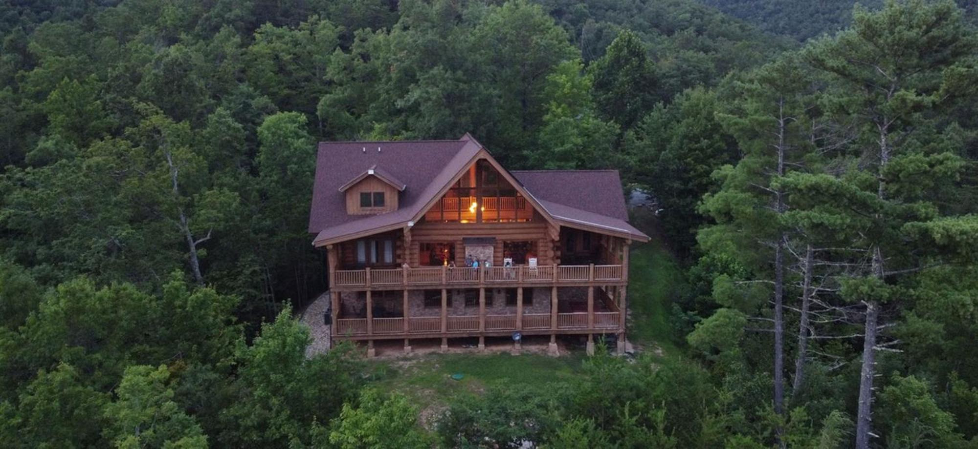 Big Bear Ridge Lodge - Breathtaking Mountain Views And Private Forest Scenes In Amazing Large Log Cabin Gatlinburg Buitenkant foto